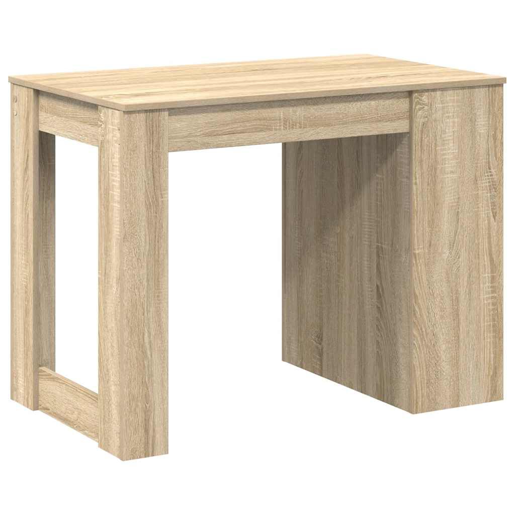vidaXL Γραφείο με συρτάρι και ράφι Δρυς sonoma 102x62x77,5 cm