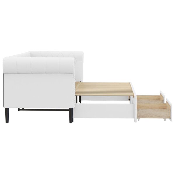 vidaXL &Kappa;&alpha;&nu;&alpha;&pi;έ&sigmaf; &Kappa;&rho;&epsilon;&beta;ά&tau;&iota; &Sigma;&upsilon;&rho;ό&mu;&epsilon;&nu;&omicron;&sigmaf; &Lambda;&epsilon;&upsilon;&kappa;ό&sigmaf; 90x200 &epsilon;&kappa; &Sigma;&upsilon;&nu;&theta;. &Delta;έ&rho;&mu;&alpha;/&Sigma;&upsilon;&rho;&tau;ά&rho;&iota;&alpha;