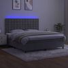 vidaXL &Kappa;&rho;&epsilon;&beta;ά&tau;&iota; Boxspring &mu;&epsilon; &Sigma;&tau;&rho;ώ&mu;&alpha; & LED &Alpha;&nu;.&Gamma;&kappa;&rho;&iota; 180x200 &epsilon;&kappa;. &Beta;&epsilon;&lambda;&omicron;ύ&delta;&iota;&nu;&omicron;