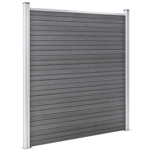 vidaXL Πάνελ Περίφραξης Γκρι 1045 x 186 εκ. από WPC