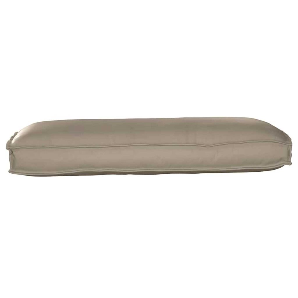 vidaXL Μαξιλάρι παλέτας για κάθισμα / πλάτη Taupe 120 x 50 x 12 εκ.
