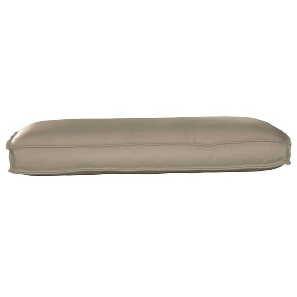vidaXL Μαξιλάρι παλέτας για κάθισμα / πλάτη Taupe 120 x 50 x 12 εκ.