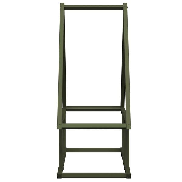 vidaXL Ράφι για καυσόξυλα 50x25x60 εκ. Ατσάλι ψυχρής έλασης