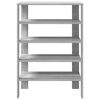 Ράφι παπουτσιών vidaXL Γκρι Sonoma 60x30x98 cm Κατασκευασμένο ξύλο