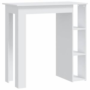 vidaXL &Tau;&rho;&alpha;&pi;έ&zeta;&iota; &Mu;&pi;&alpha;&rho; &mu;&epsilon; &Rho;ά&phi;&iota;&alpha; &Lambda;&epsilon;&upsilon;&kappa;ό 102 x 50 x 103,5 &epsilon;&kappa;.&alpha;&pi;ό &Epsilon;&pi;&epsilon;&xi;. &Xi;ύ&lambda;&omicron;