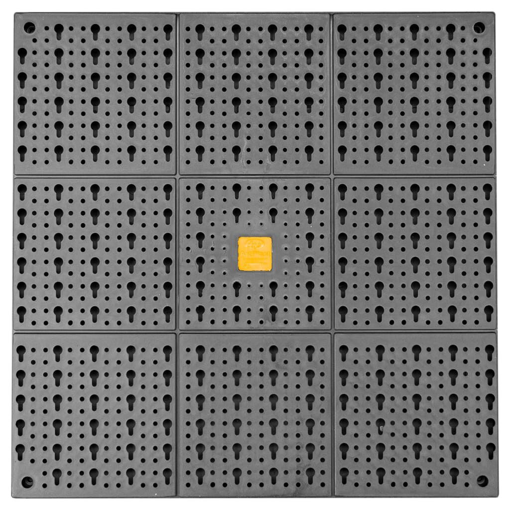 vidaXL Πλάτη Εργαλείων με 50 Γάντζους 500 x 1000 χιλ. Πολυπροπυλένιο