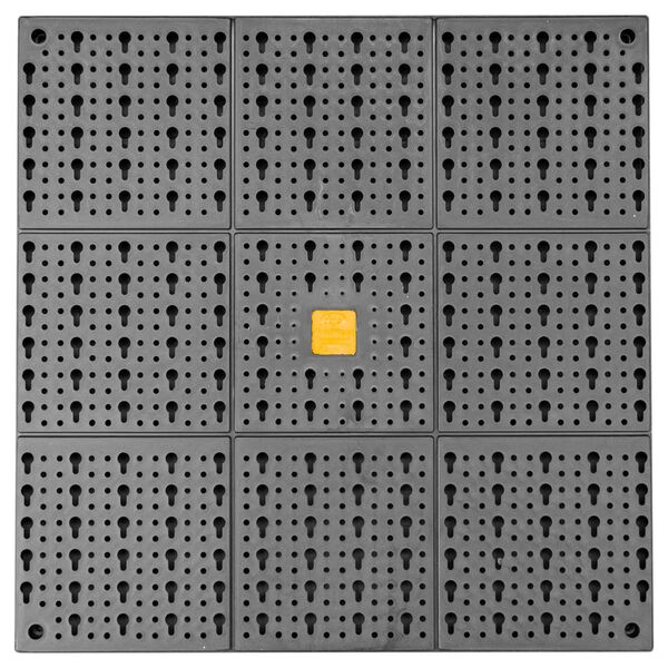 vidaXL Πλάτη Εργαλείων με 50 Γάντζους 500 x 1000 χιλ. Πολυπροπυλένιο