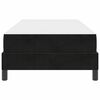 vidaXL Κρεβάτι με ελατήρια με στρώμα Μαύρο 80 x 210 cm ύφασμα