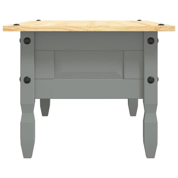vidaXL Τραπέζι Σαλονιού Μεξικ. Στιλ Corona Γκρι 100x55x44 εκ. Πεύκο