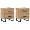 vidaXL &Kappa;&omicron;&mu;&omicron;&delta;ί&nu;&omicron; 2 pcs Artisan Oak 40 x 35 x 47,5 &epsilon;&kappa; &Epsilon;&pi;&epsilon;&xi;&epsilon;&rho;&gamma;&alpha;&sigma;&mu;έ&nu;&omicron; &xi;ύ&lambda;&omicron;