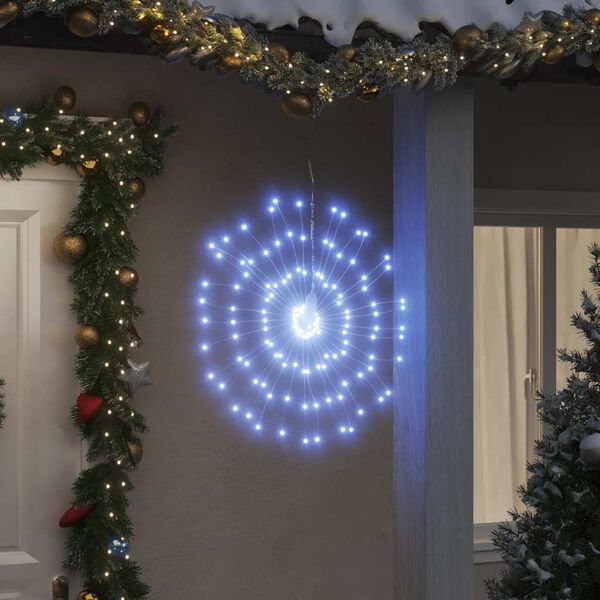 vidaXL Φωτάκια Χριστουγεννιάτικα 140 LED Ψυχρό Λευκό 17 εκ.