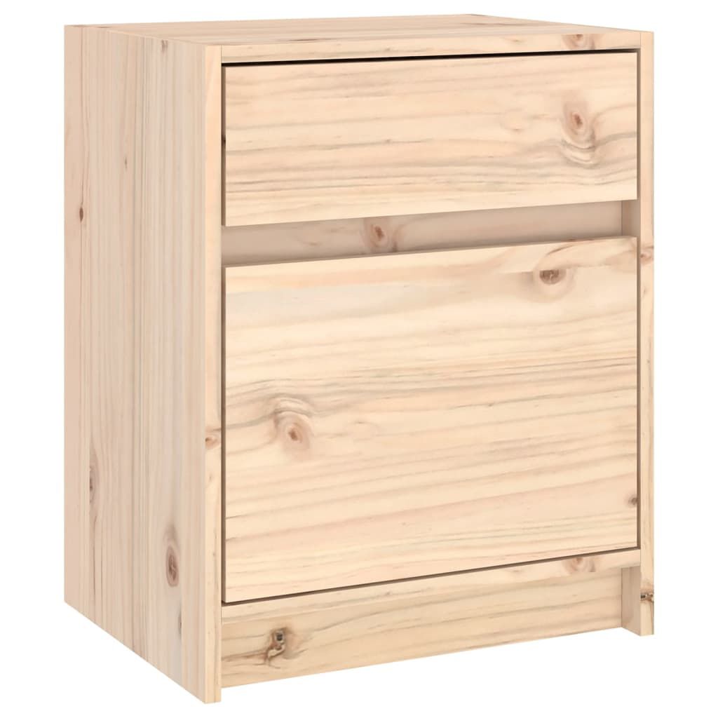 vidaXL Κομοδίνα 2 Τεμ. 40 x 31 x 50 εκ. από Μασίφ Ξύλο Πεύκου