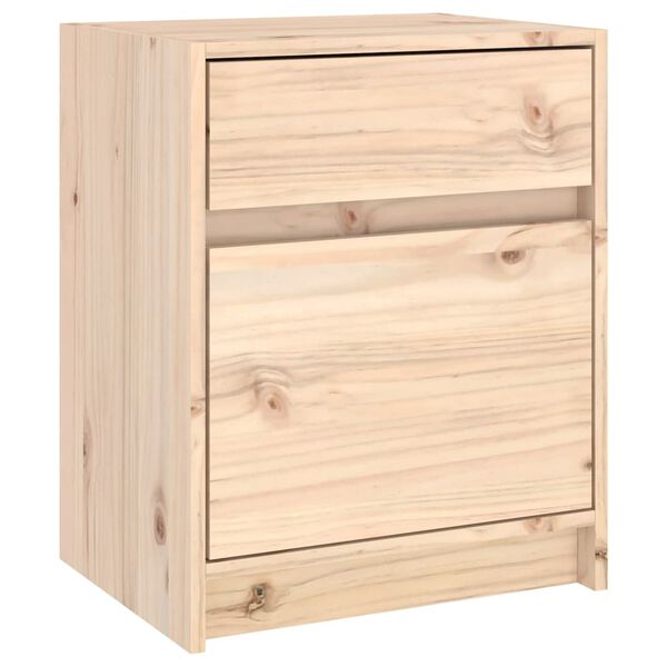 vidaXL Κομοδίνα 2 Τεμ. 40 x 31 x 50 εκ. από Μασίφ Ξύλο Πεύκου