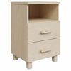 vidaXL Κομοδίνα HAMAR 2 Τεμ. Μελί 40 x 35 x 62 εκ. Μασίφ Ξύλο Πεύκου