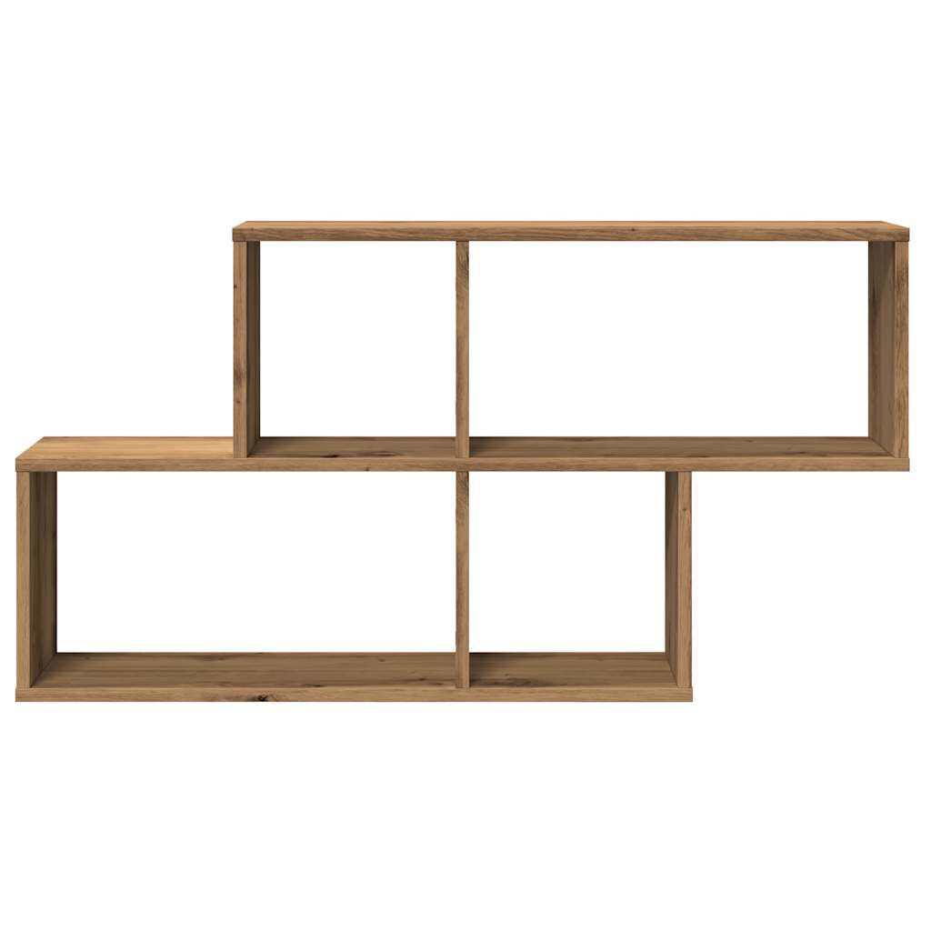 vidaXL Ράφι Τοίχου για Τεχνίτης Δρυς 100x18x53 εκ. Μοριοσανίδα