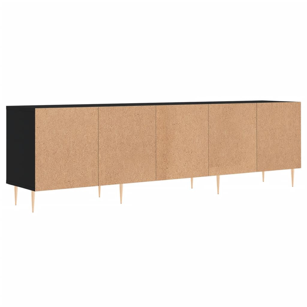 vidaXL Έπιπλο Τηλεόρασης Μαύρο 150x30x44,5 εκ. Επεξεργασμένο Ξύλο
