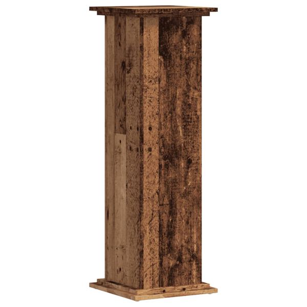 vidaXL Βάσεις Φυτών Όψη Παλαιού Ξύλου 33x33x100 εκ. Επεξ. Ξύλο