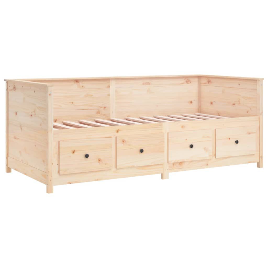 vidaXL Κρεβάτι ημέρας χωρίς στρώμα 75x190 cm Στερεό ξύλο πεύκο
