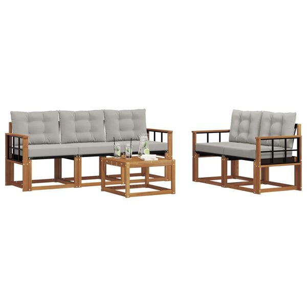 vidaXL &Sigma;&epsilon;&iota;&rho;ά &Kappa;&alpha;&nu;&alpha;&pi;έ &Epsilon;&xi;&omega;&tau;&epsilon;&rho;&iota;&kappa;&omicron;ύ 6 pcs &Phi;&upsilon;&sigma;&iota;&kappa;ό &kappa;&alpha;&iota; &Alpha;&nu;&omicron;&iota;&chi;&tau;ό &Gamma;&kappa;&rho;&iota;