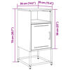 vidaXL Κομοδίνο Ανθρακί 36x39x78 εκ. από Χάλυβα