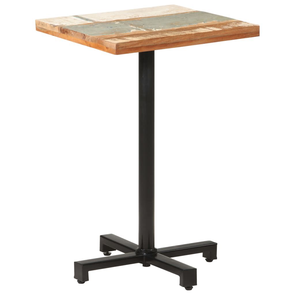 vidaXL Τραπέζι Bistro Τετράγωνο 50x50x75 εκ. Μασίφ Ανακυκλωμένο Ξύλο