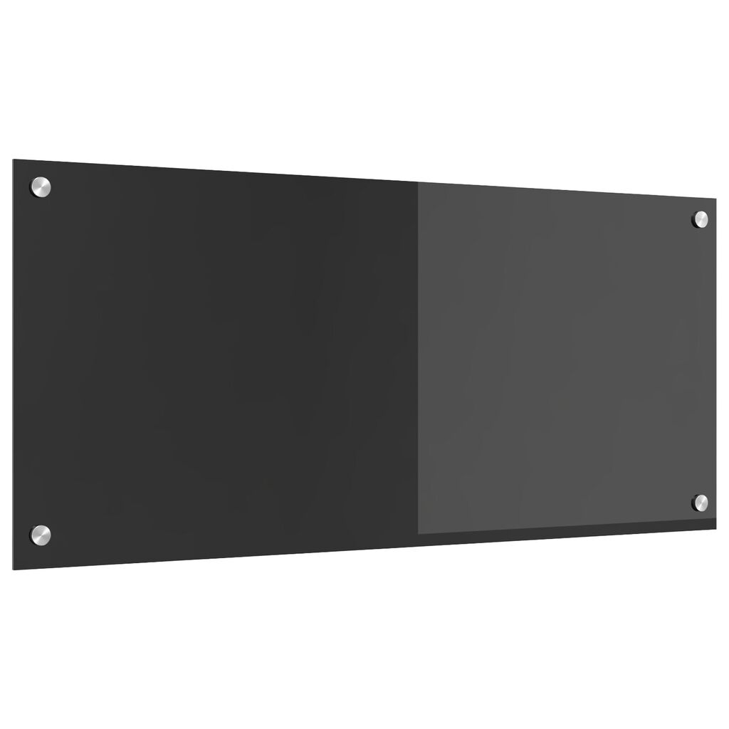 vidaXL Κουζίνα Πλακάκι Σκούρο Γκρι 90x40x0,6 εκ. Ψημένο Γυαλί