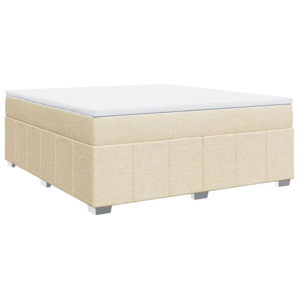 vidaXL &Kappa;&rho;&epsilon;&beta;ά&tau;&iota; Boxspring &mu;&epsilon; &Sigma;&tau;&rho;ώ&mu;&alpha; &Kappa;&rho;&epsilon;&mu; 180x200 &epsilon;&kappa;. &Upsilon;&phi;&alpha;&sigma;&mu;ά&tau;&iota;&nu;&omicron;