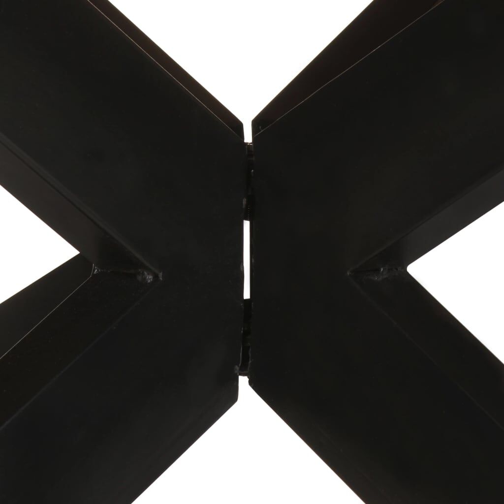 vidaXL Τραπεζαρία Στρογγυλή 175x75 εκ. Ξύλο Ακακίας & Μελί Φινίρισμα