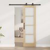 vidaXL Συρόμενη Πόρτα ORKDAL Καφέ 61 x 198.5 εκ. Ξύλο και μέταλλο