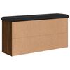 vidaXL Παπουτσοθήκη Καφέ Δρυς 102x32x50 εκ. από Επεξεργασμένο Ξύλο