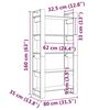 vidaXL Βιβλιοθήκη/Διαχωριστικό Χώρου Λευκό 80x35x160 εκ. Μασίφ Ξύλο