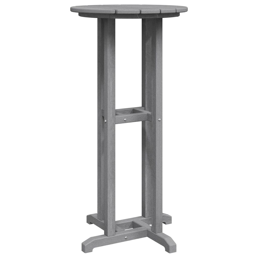 vidaXL Bar Table Ανοιχτό Γκρι 55x55x107 εκ. HDPE