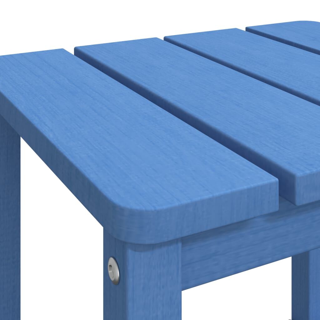 vidaXL Τραπέζι Κήπου Adirondack Γαλάζιο 38 x 38 x 46 εκ. από HDPE
