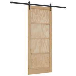 vidaXL &Sigma;&upsilon;&rho;ό&mu;&epsilon;&nu;&eta; &Pi;ό&rho;&tau;&alpha; ORKDAL 86 x 211 cm &Mu;&alpha;&sigma;ί&phi; &Xi;ύ&lambda;&omicron; &Pi;&epsilon;ύ&kappa;&omicron;&upsilon;