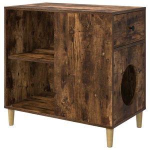 vidaXL &Sigma;&pi;ί&tau;&iota; &Gamma;ά&tau;&alpha;&sigmaf; &Kappa;&alpha;&pi;&nu;&iota;&sigma;&mu;έ&nu;&omicron; &Xi;ύ&lambda;&omicron; &Delta;&rho;&upsilon;ό&sigmaf; 72 x 42,5 x 70 &epsilon;&kappa;.