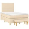 vidaXL &Kappa;&rho;&epsilon;&beta;ά&tau;&iota; Boxspring &mu;&epsilon; &Sigma;&tau;&rho;ώ&mu;&alpha; &Kappa;&rho;&epsilon;&mu; 120x200 &epsilon;&kappa;. &Upsilon;&phi;&alpha;&sigma;&mu;ά&tau;&iota;&nu;&omicron;