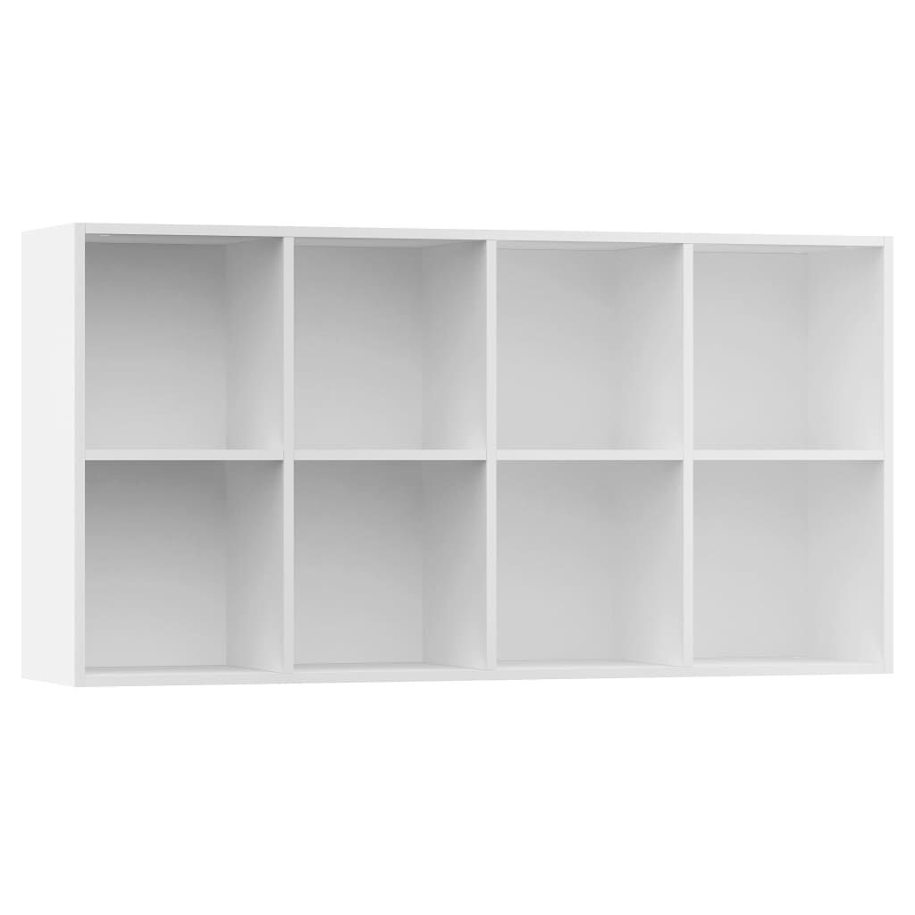 vidaXL Ραφιέρα/Βιβλιοθήκη Λευκή 66 x 30 x 130 εκ. από Επεξ. Ξύλο