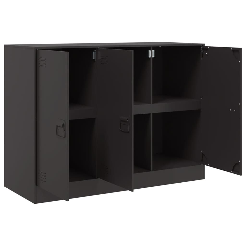 vidaXL Ντουλάπι Μαύρο 99x39x73 εκ. από Ατσάλι