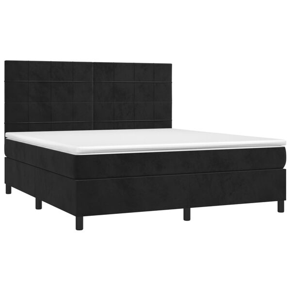 vidaXL &Kappa;&rho;&epsilon;&beta;ά&tau;&iota; Boxspring &mu;&epsilon; &Sigma;&tau;&rho;ώ&mu;&alpha; &Mu;&alpha;ύ&rho;&omicron; 180x200 &epsilon;&kappa;. &Beta;&epsilon;&lambda;&omicron;ύ&delta;&iota;&nu;&omicron;