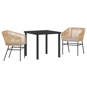 vidaXL &Sigma;έ&tau; &phi;&alpha;&gamma;&eta;&tau;&omicron;ύ &gamma;&iota;&alpha; &kappa;ή&pi;&omicron; 3 pcs &Kappa;&alpha;&phi;έ &Chi;ά&lambda;&upsilon;&beta;&alpha;&sigmaf; &mu;&epsilon; &epsilon;&pi;ί&sigma;&tau;&rho;&omega;&sigma;&eta; &pi;&omicron;ύ&delta;&rho;&alpha;&sigmaf;