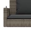 vidaXL Παγκάκι Κουνιστό Γκρι 119x56x48εκ. Συνθετικό Ρατάν με Μαξιλάρια