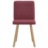 vidaXL Καρέκλες Τραπεζαρίας 2 τεμ. Μπορντό Υφασμάτινες