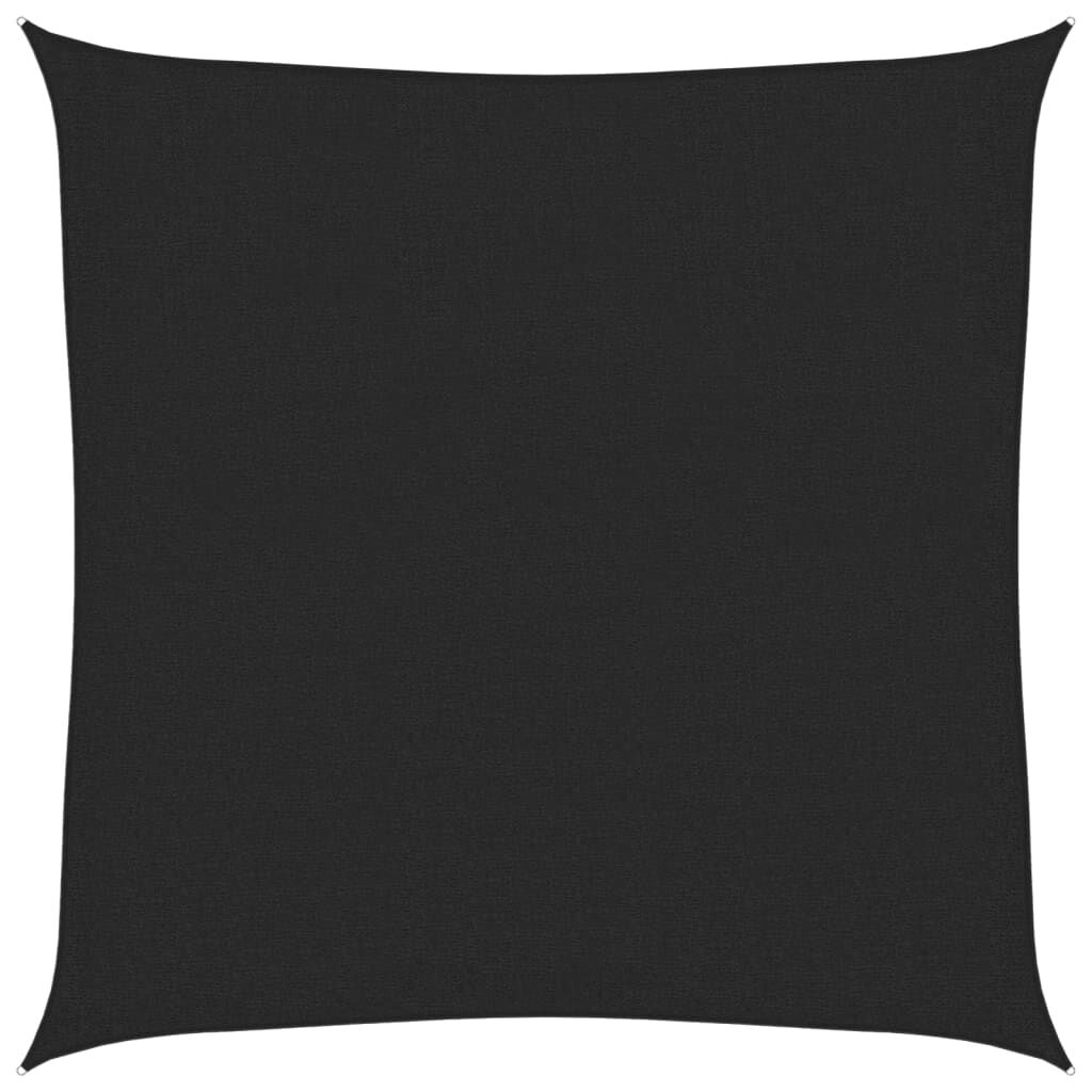 vidaXL Πανί Σκίασης Μαύρο 3 x 3 μ. από HDPE 160 γρ./μ²