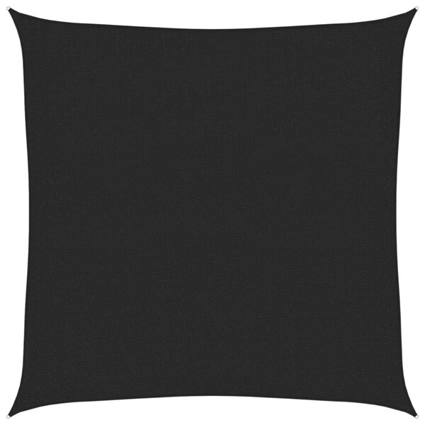vidaXL Πανί Σκίασης Μαύρο 3 x 3 μ. από HDPE 160 γρ./μ²
