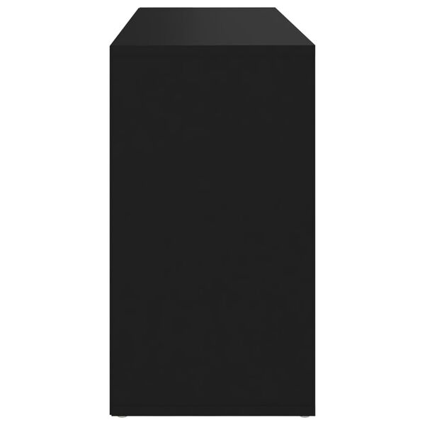 vidaXL Παπουτσοθήκη Μαύρη 103 x 30 x 54,5 εκ. από Επεξ. Ξύλο