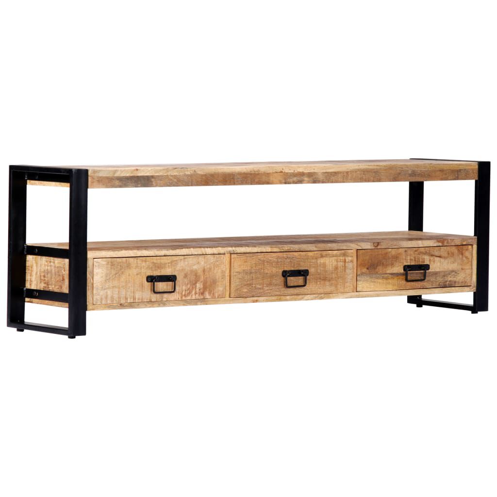 vidaXL Έπιπλο Τηλεόρασης 150 x 30 x 45 εκ. από Μασίφ Ξύλο Μάνγκο