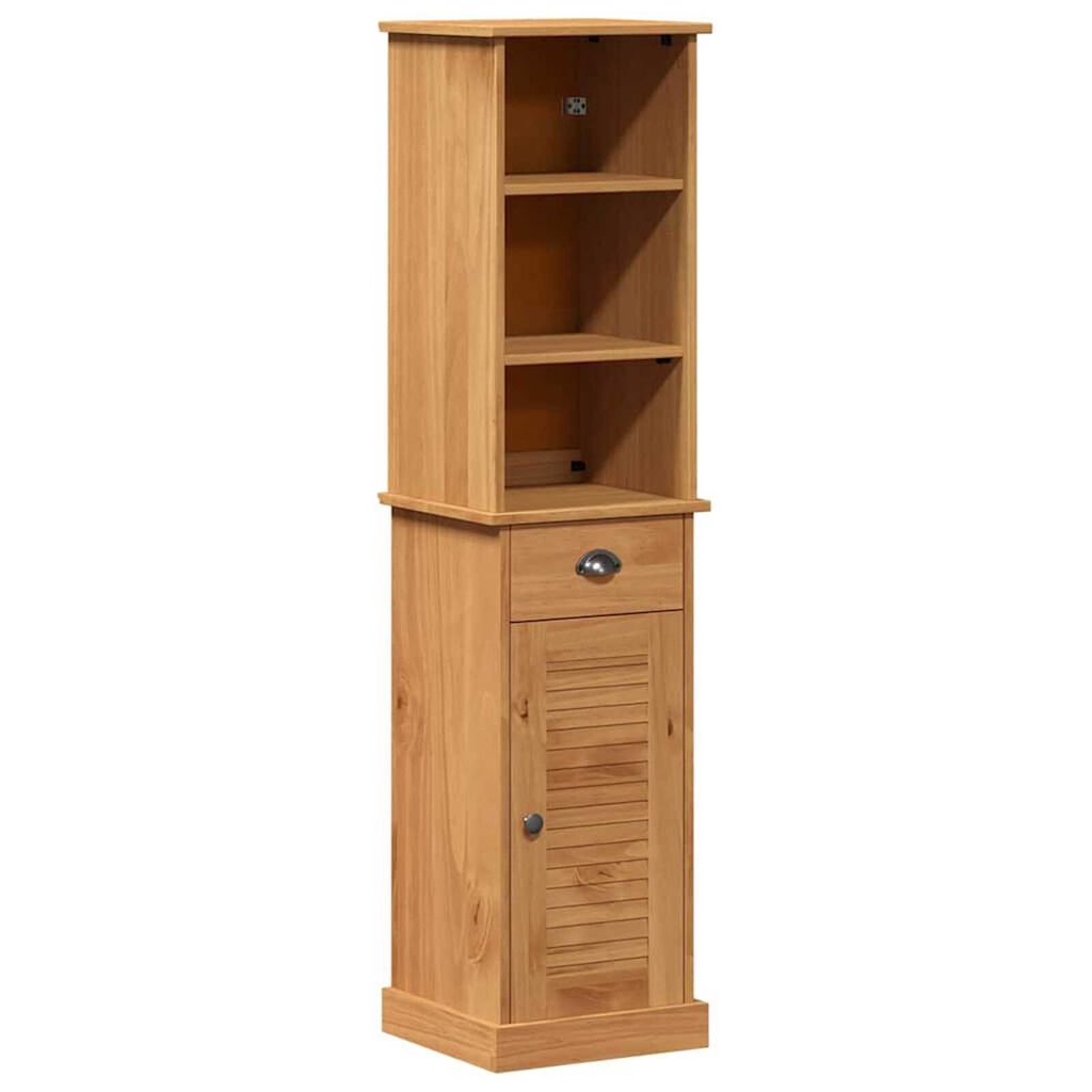 vidaXL Σετ Επίπλων Μπάνιου με συρτάρι 2 pcs Καφέ και Καραμέλα καφέ