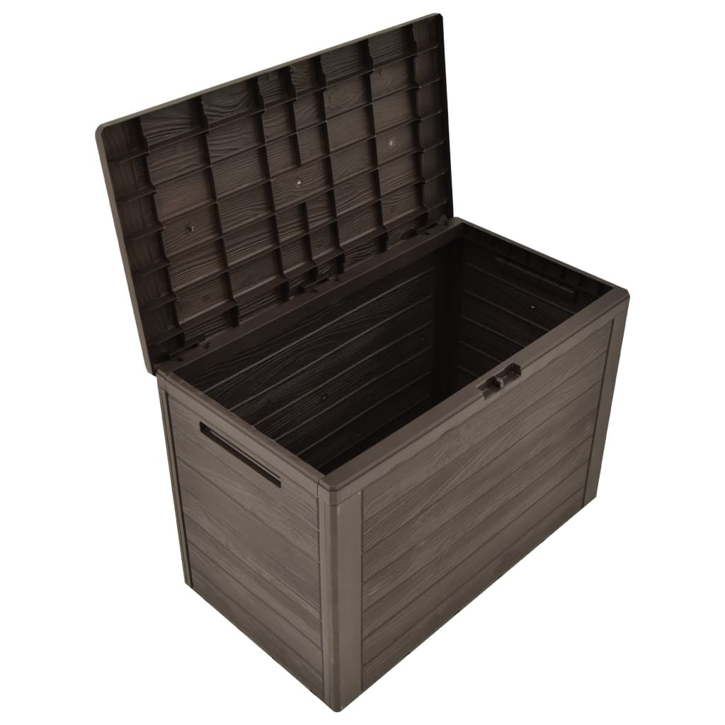 vidaXL Μπαούλο Αποθήκευσης Κήπου Καφέ 78 x 44 x 55 εκ.