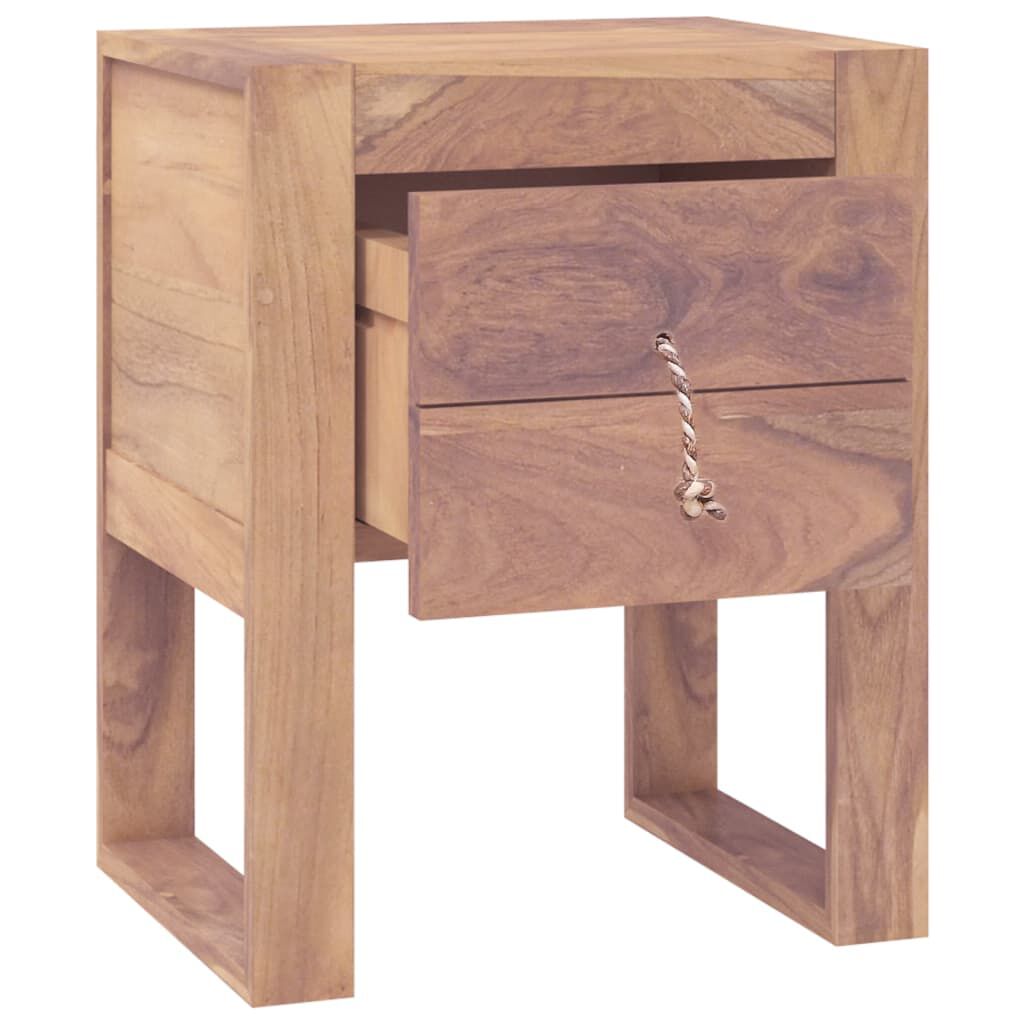 vidaXL Κομοδίνο 40 x 30 x 50 εκ. από Μασίφ Ξύλο Teak