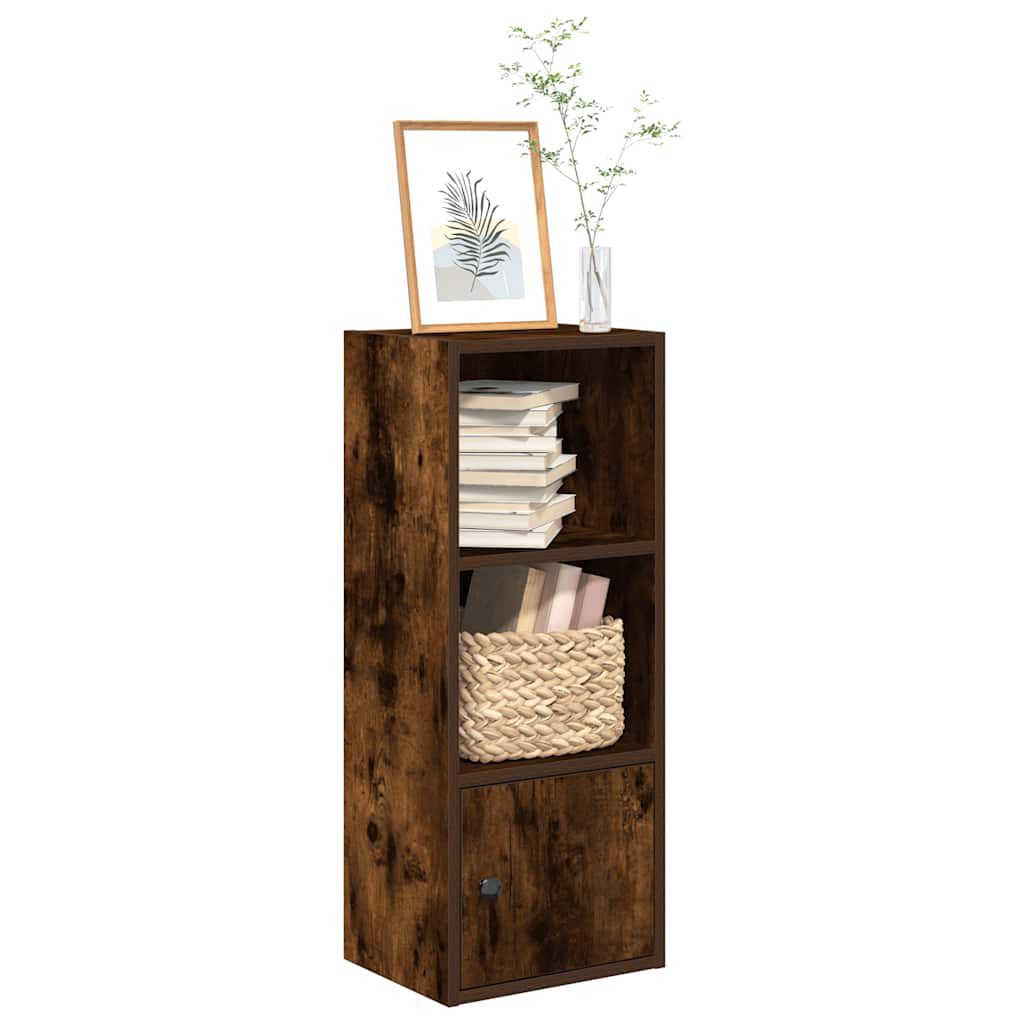 vidaXL Βιβλιοθήκη Καπνιστή Δρυς 31x24x77 εκ. από Επεξεργασμένο Ξύλο